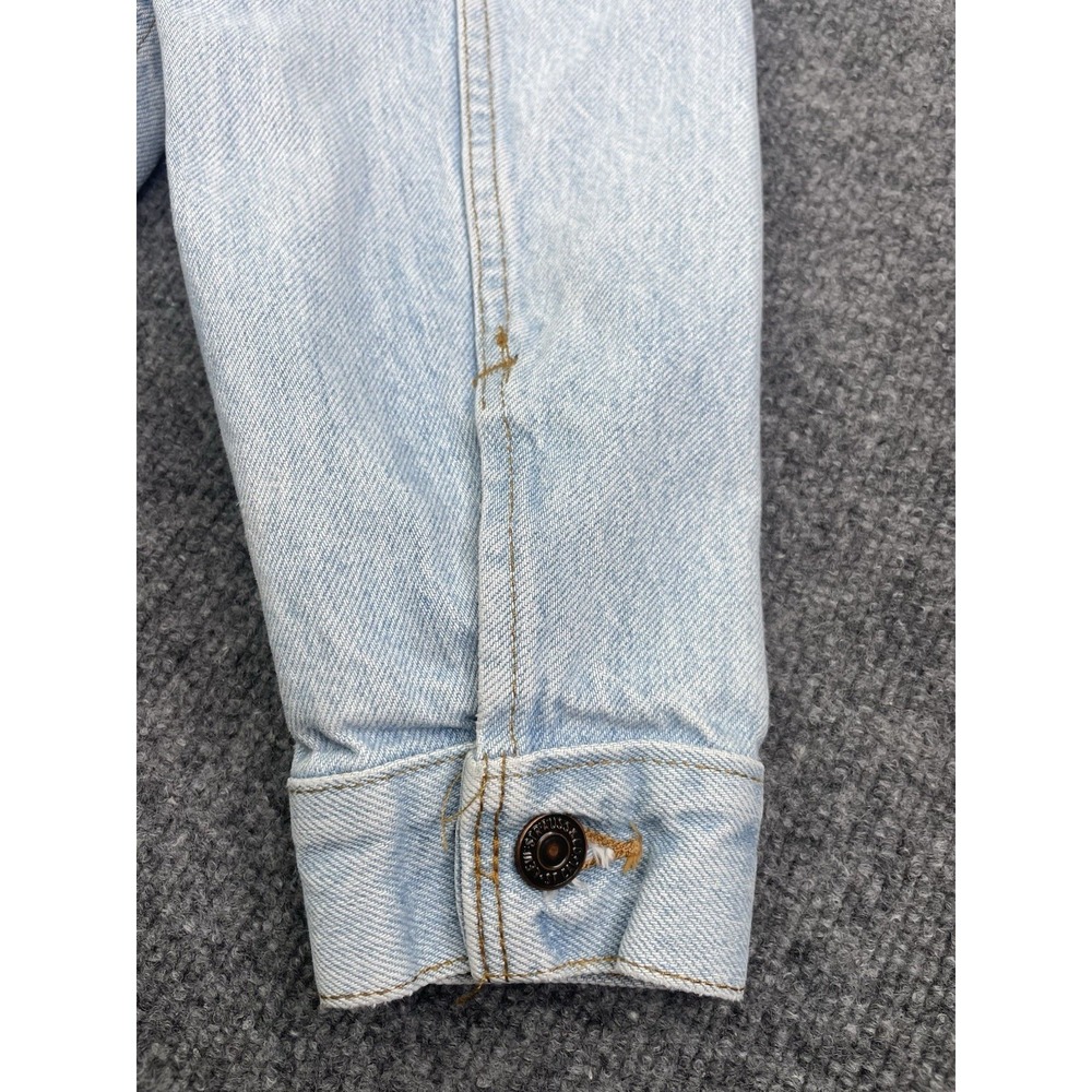 Levi Denim Trucker Jacket Mens 40 Light Blue Vintage Made in‎ USA 70506-0214 - Picture 9 of 9